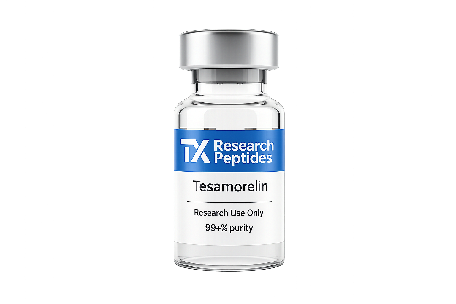 Tesamorelin research peptide vial