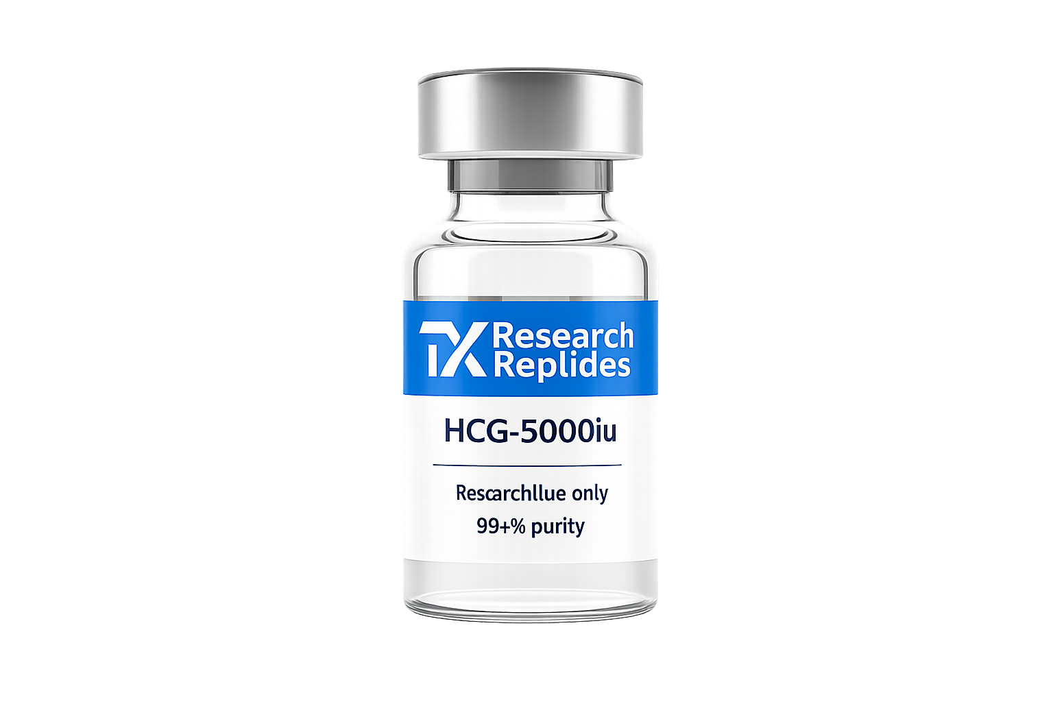 HCG research peptide vial