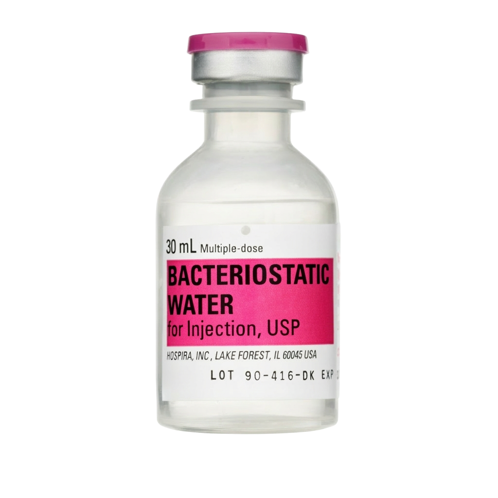Bacteriostatic Water (Hospira) — 30ml research peptide vial
