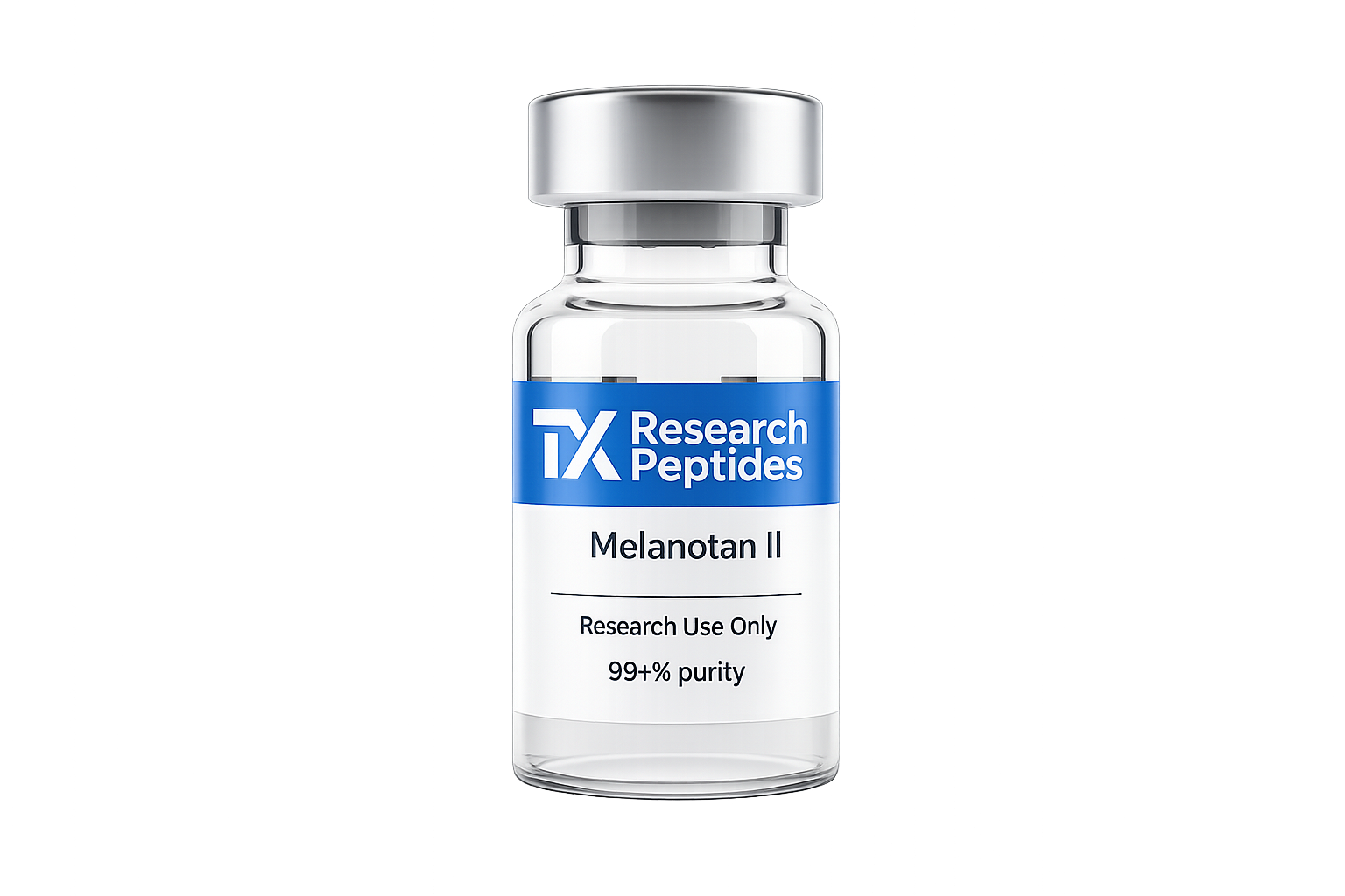 Melanotan II research peptide vial