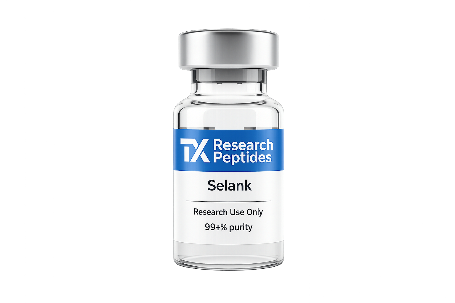 Selank research peptide vial