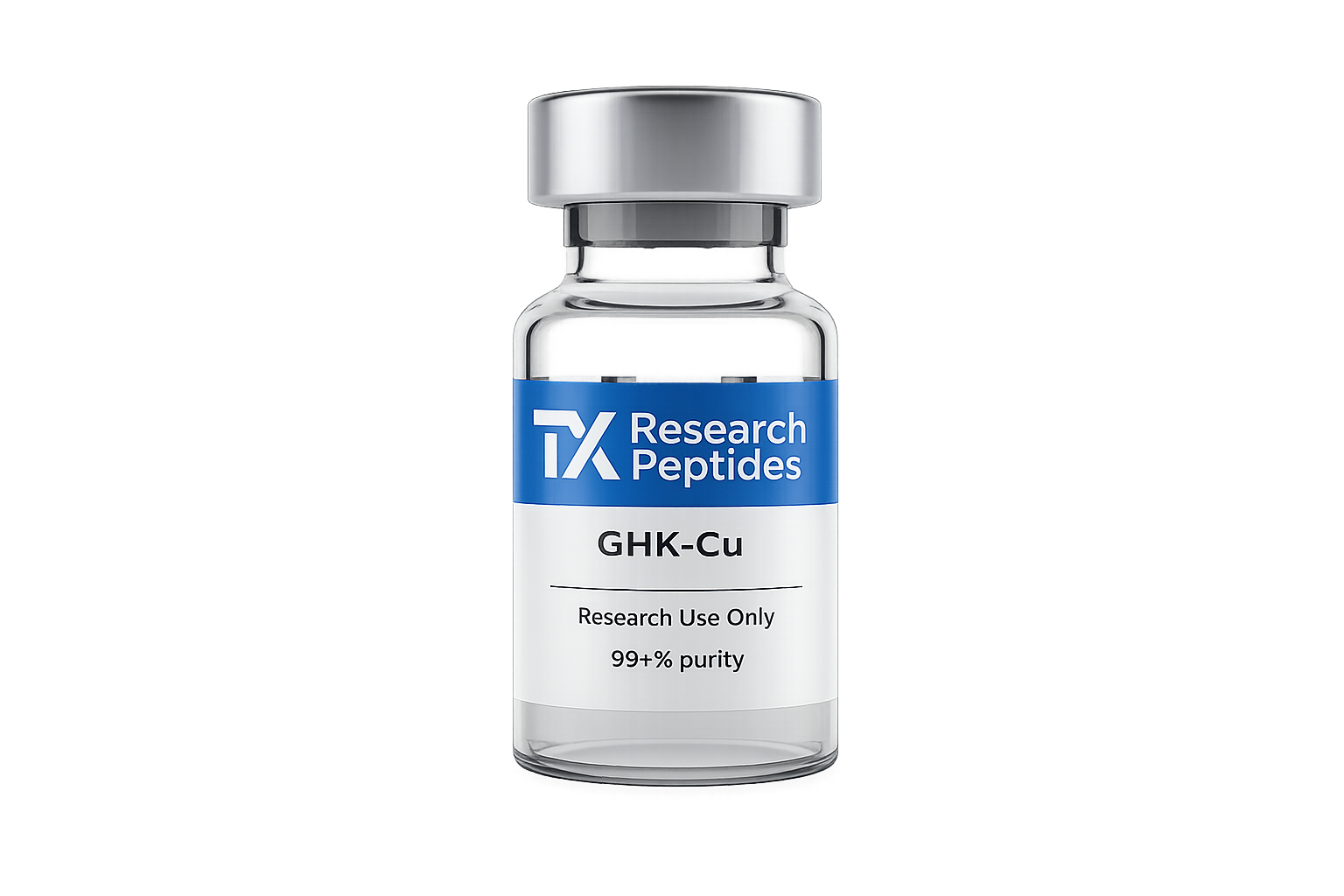GHK-Cu (Copper Peptide) research peptide vial